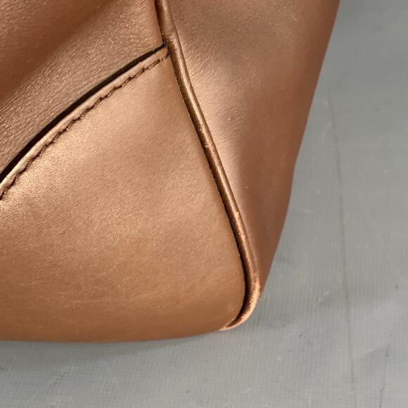 BRUNELLO CUCINELLI Chocolate Brown Leather Clasp Weekender Bag - Picture 13 of 16